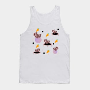 Cute Guinea Pigs Exercising Tank Top